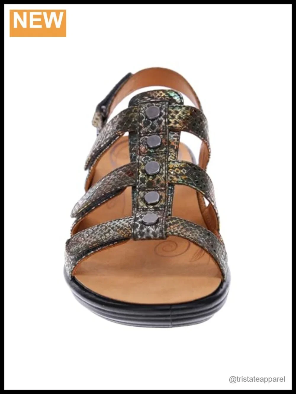 Gladiator Leather Sandals with Arch Support Adjustable Straps Orthotic-Friendly